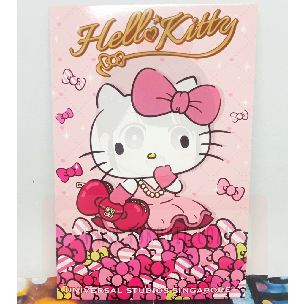 Sanrio Hello Kitty Ribbon Princess Postcard - tokopie